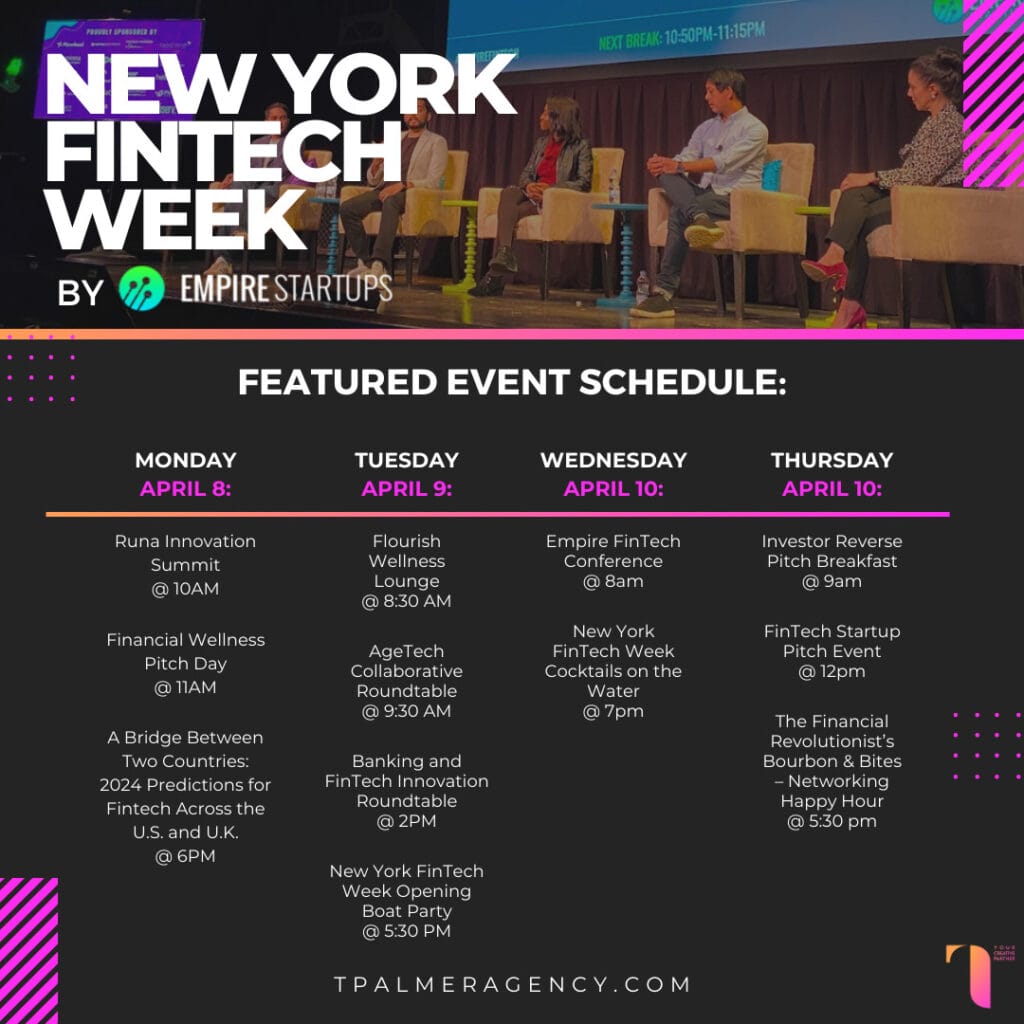 A look at NY FinTech Week 2024 schedule of events